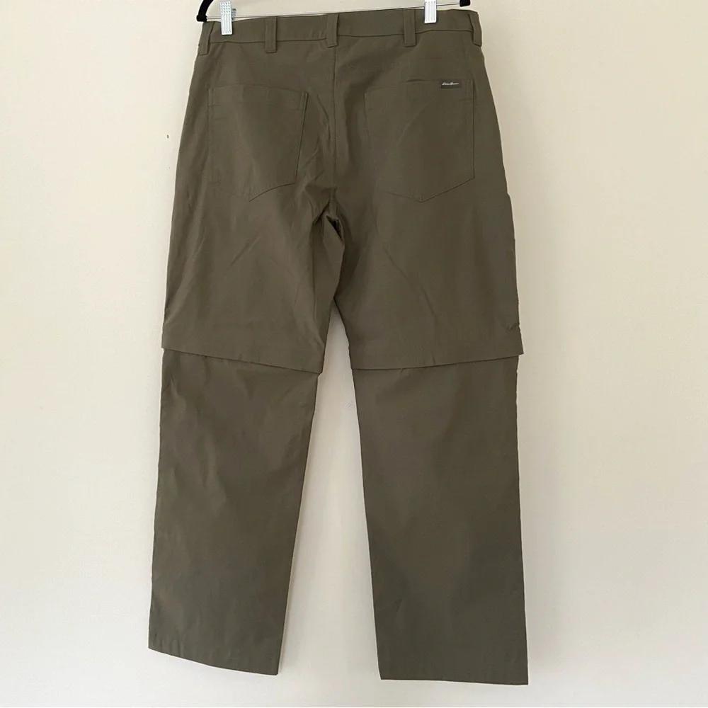 Eddie Bauer Convertible Tech Pants Mens 36x30 Zip Off Hiking Trail Performance